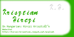 krisztian hirczi business card